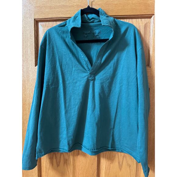 Frank & Eileen PATRICK Popover Henley - Green - Medium - Picture 4 of 5